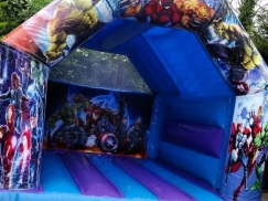 balloons bouncy castle